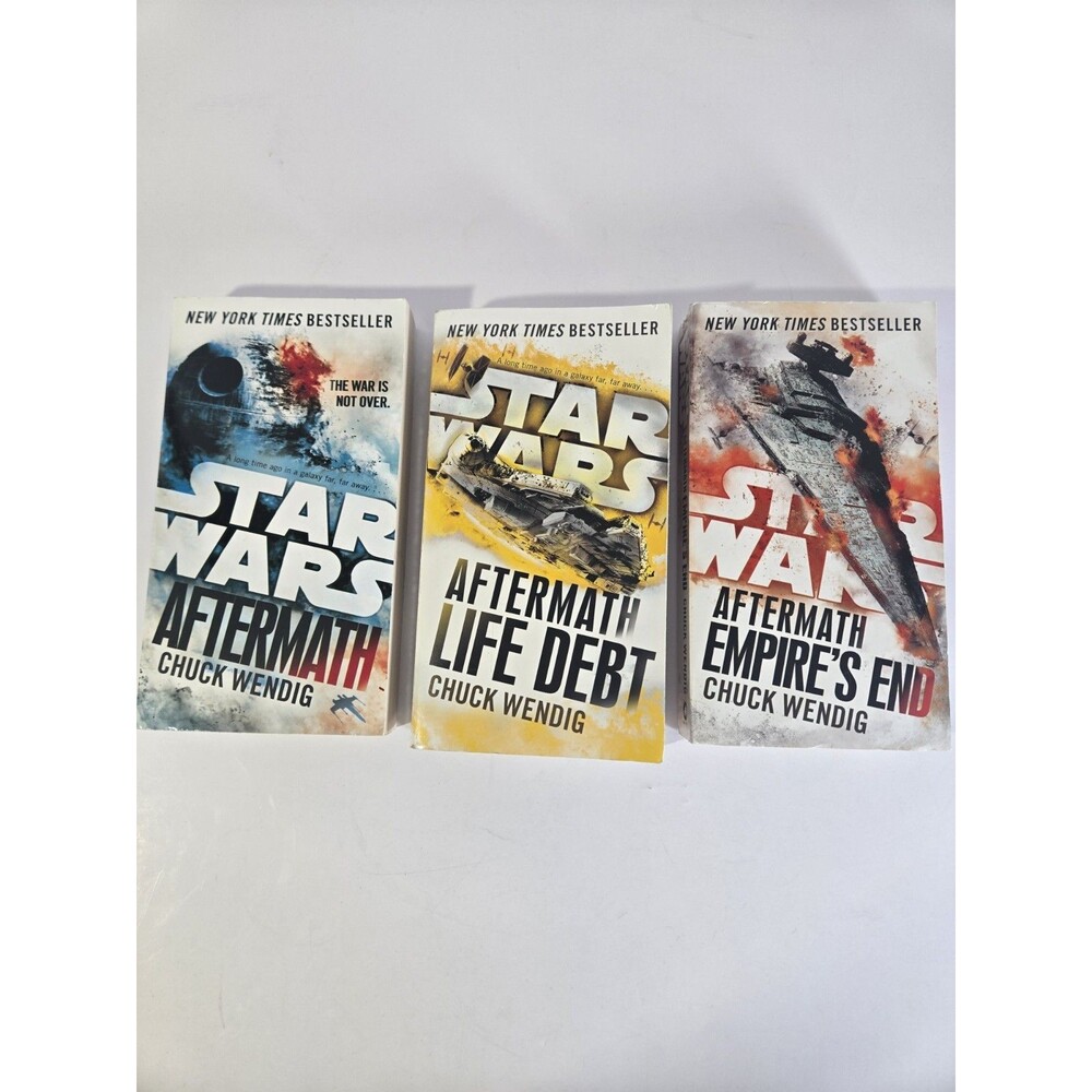 Star Wars Aftermath Trilogy Chuck Wendig 3 Book Lot Life Debt Empire's End